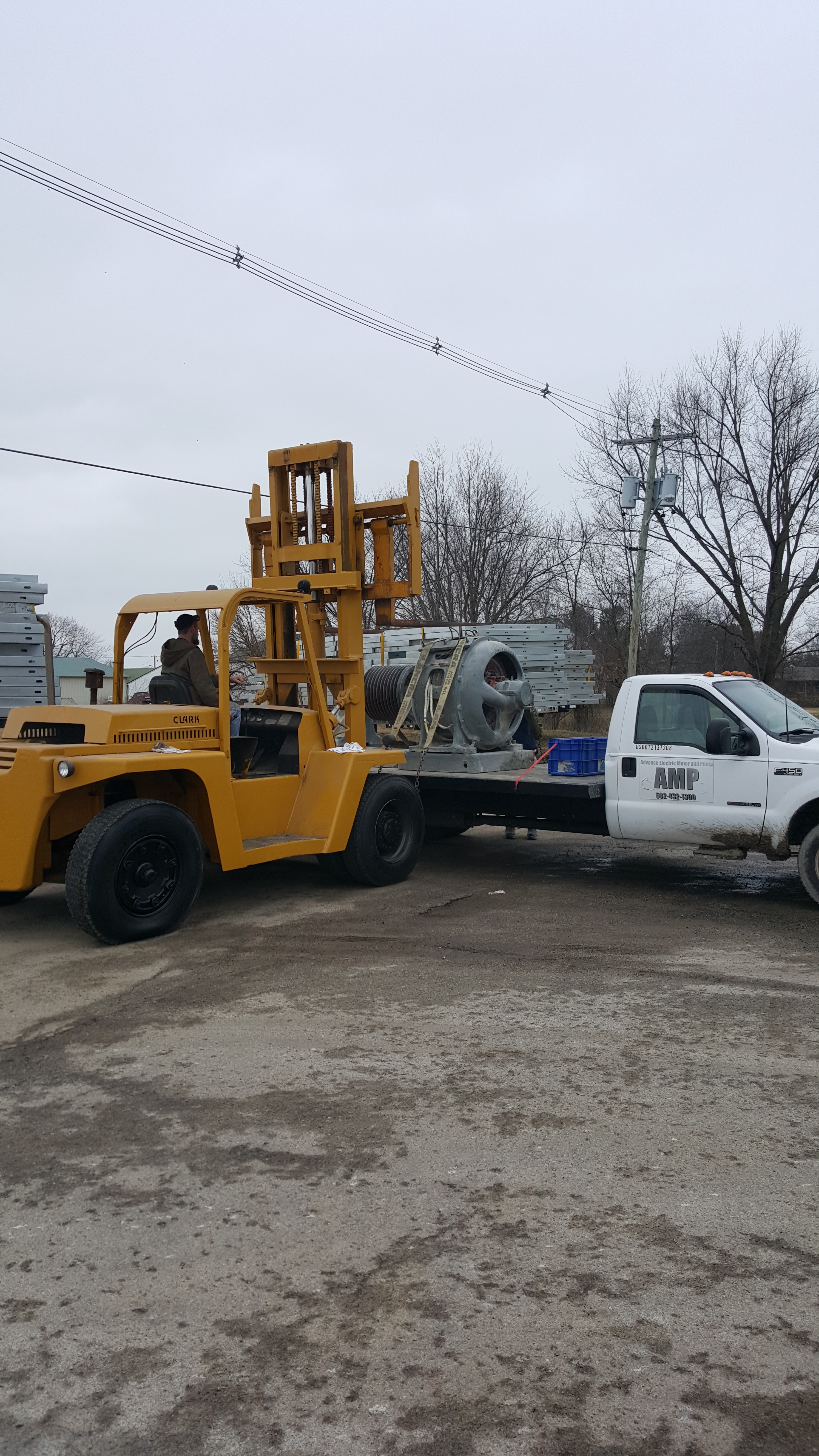 CRUSHER MOTOR BEING DELIVERED